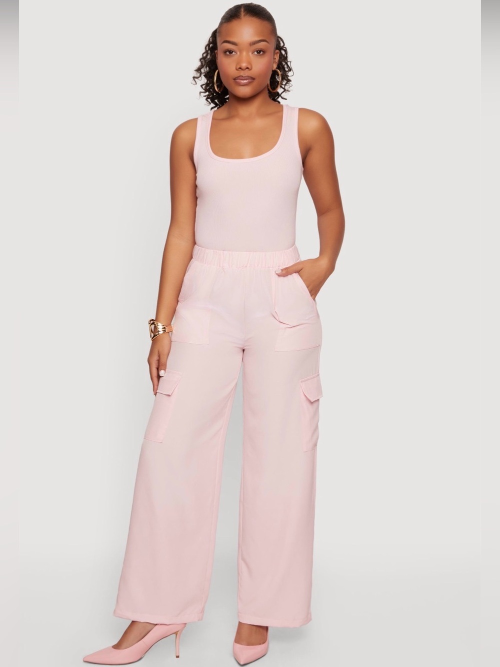 Jumpsuit with cargo pockets